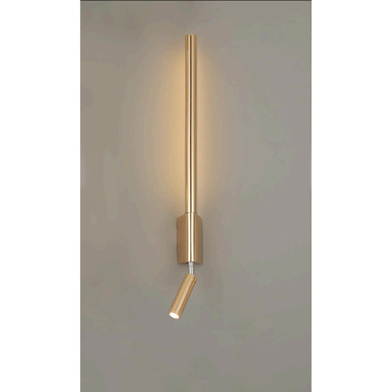 JS-SCH ELVIS 6W+3W B/BN Bedside Wall Lights