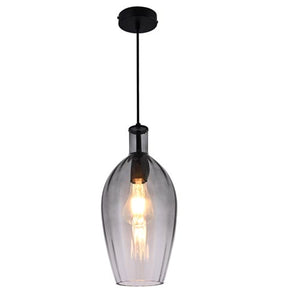 JSPHILO Smoke 4-304-1xE27 Impressions Glass Hangings