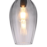 JSPHILO Smoke 4-304-1xE27 Impressions Glass Hangings