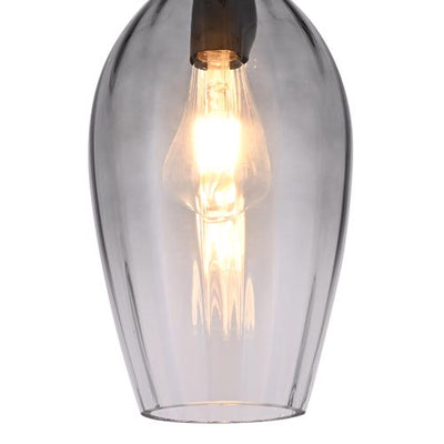 JSPHILO Smoke 4-304-1xE27 Impressions Glass Hangings