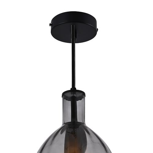 JSPHILO Smoke 4-304-1xE27 Impressions Glass Hangings