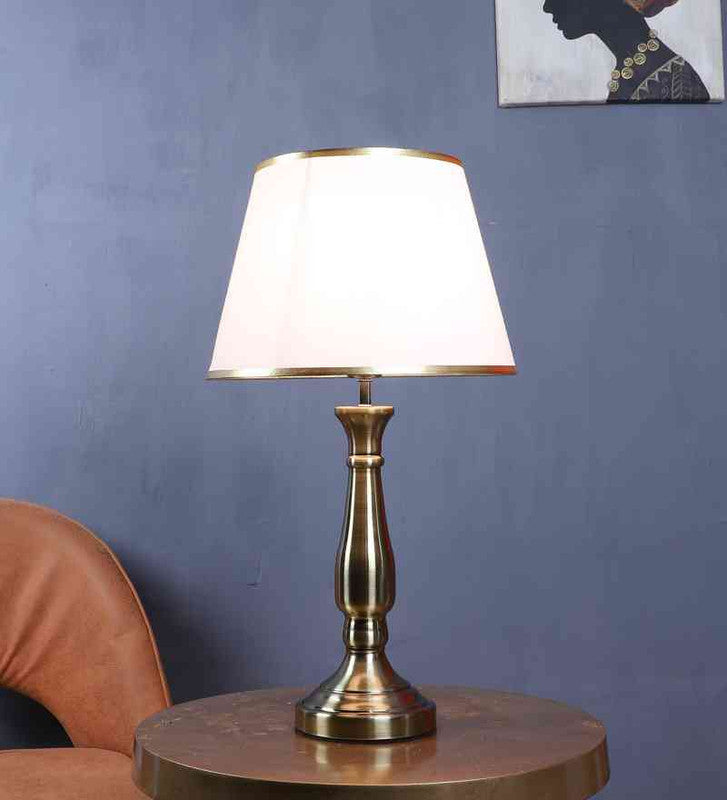 Sylis Antique Brass Iron Table lamp  | E27 holder | Included Bulb | Eliante by Jainsons Lights