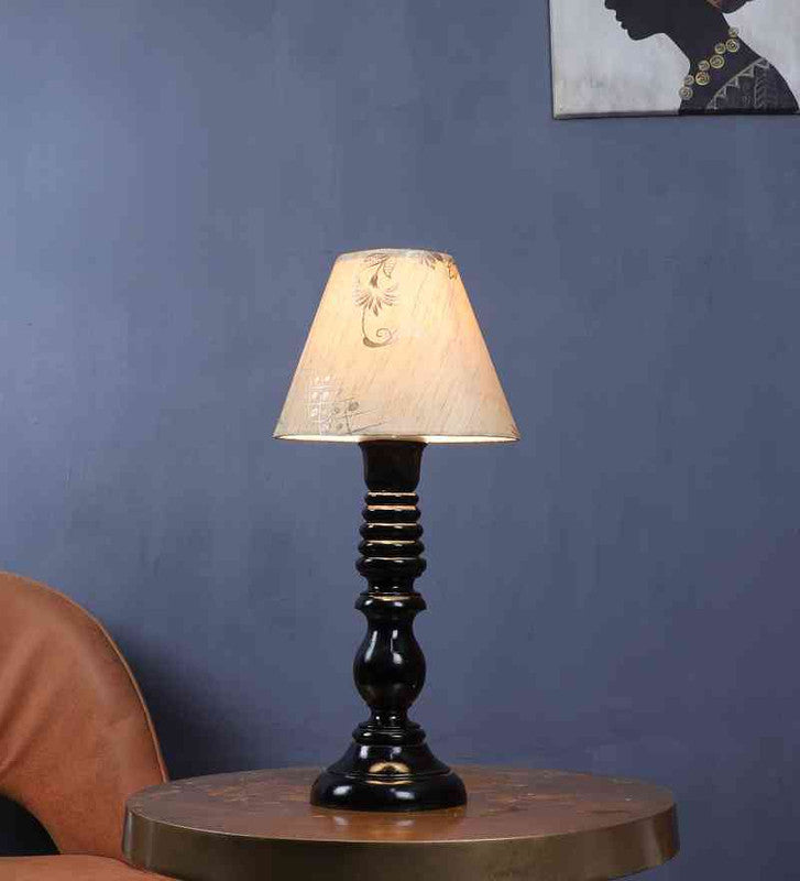 Tetra Black Iron Table lamp  | E27 holder | Included Bulb | Eliante by Jainsons Lights