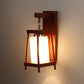 Red Wood Wall Light - TERIOR-R - Included Bulb