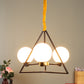 Gold Metal Hanging Light - TIKONA-HL-BK - Included Bulb