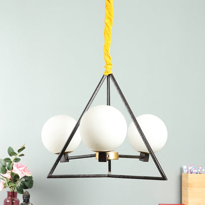 Gold Metal Hanging Light - TIKONA-HL-BK - Included Bulb