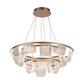 JS-SBL TL-09-002 Gold & Clear Led Chandelier