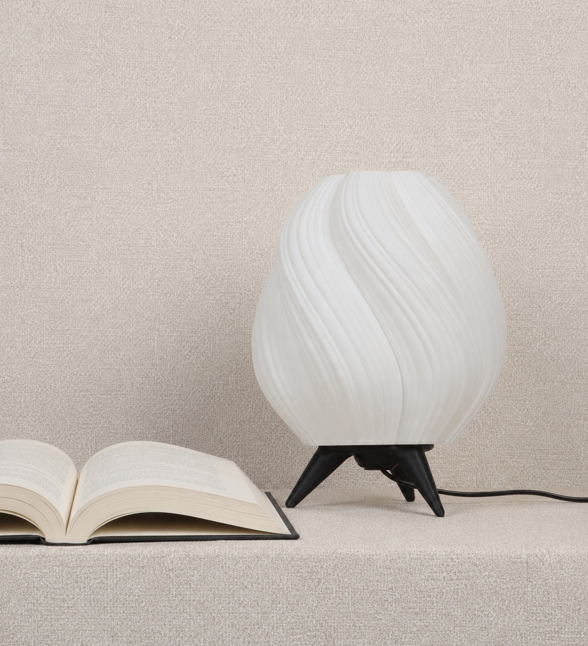 Eliante by Jainsons Lights | Black Acrylic Table Lamp | TL-8009