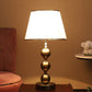 JS-VP T-23-TL Modern Table Lamp 1xE27 Mild Steel & Fabric Material Antique & White Finish
