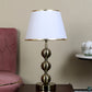 JS-VP T-23-TL Modern Table Lamp 1xE27 Mild Steel & Fabric Material Antique & White Finish