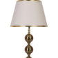 JS-VP T-23-TL Modern Table Lamp 1xE27 Mild Steel & Fabric Material Antique & White Finish