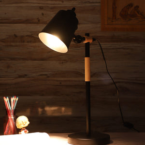 JS-VP T-37-TL Classic Table Lamps 1xE27 Mild Steel & Metal Material Black, Brown & Black Finish