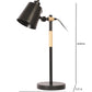 JS-VP T-37-TL Classic Table Lamps 1xE27 Mild Steel & Metal Material Black, Brown & Black Finish
