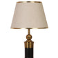 JS-VP T-40-TL Modern Table Lamp 1xE27 Mild Steel & Fabric Material Gold Bronze & Cream Finish