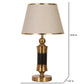 JS-VP T-40-TL Modern Table Lamp 1xE27 Mild Steel & Fabric Material Gold Bronze & Cream Finish