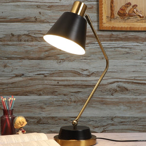 JS-VP T-42-TL Classic Table Lamps 1xE27 Mild Steel & Metal Material Gold Bronze & Black Finish