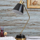 JS-VP T-42-TL Classic Table Lamps 1xE27 Mild Steel & Metal Material Gold Bronze & Black Finish