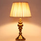 JS-VP T-44-TL Modern Table Lamp 1xE27 Mild Steel & Fabric Material Gold Bronze & brown Finish