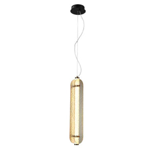 JS-SBL ER-10-309 Brass & Amber Modern Hanging Lights