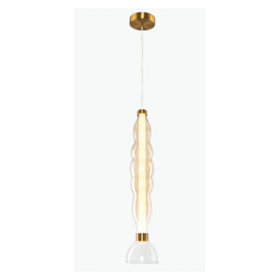 JS-SBL PS-10-268 Amber & Clear Modern Hanging Lights