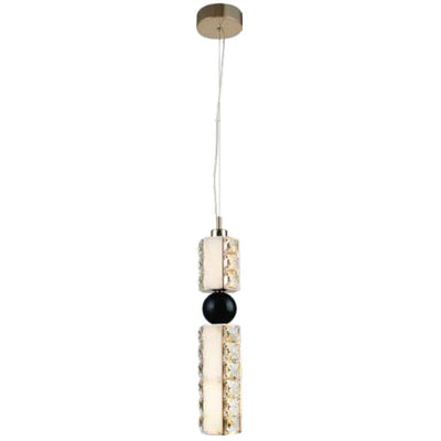 JS-SBL PS-10-273 Crystal & White Marble & Black Marble Modern Hanging Lights