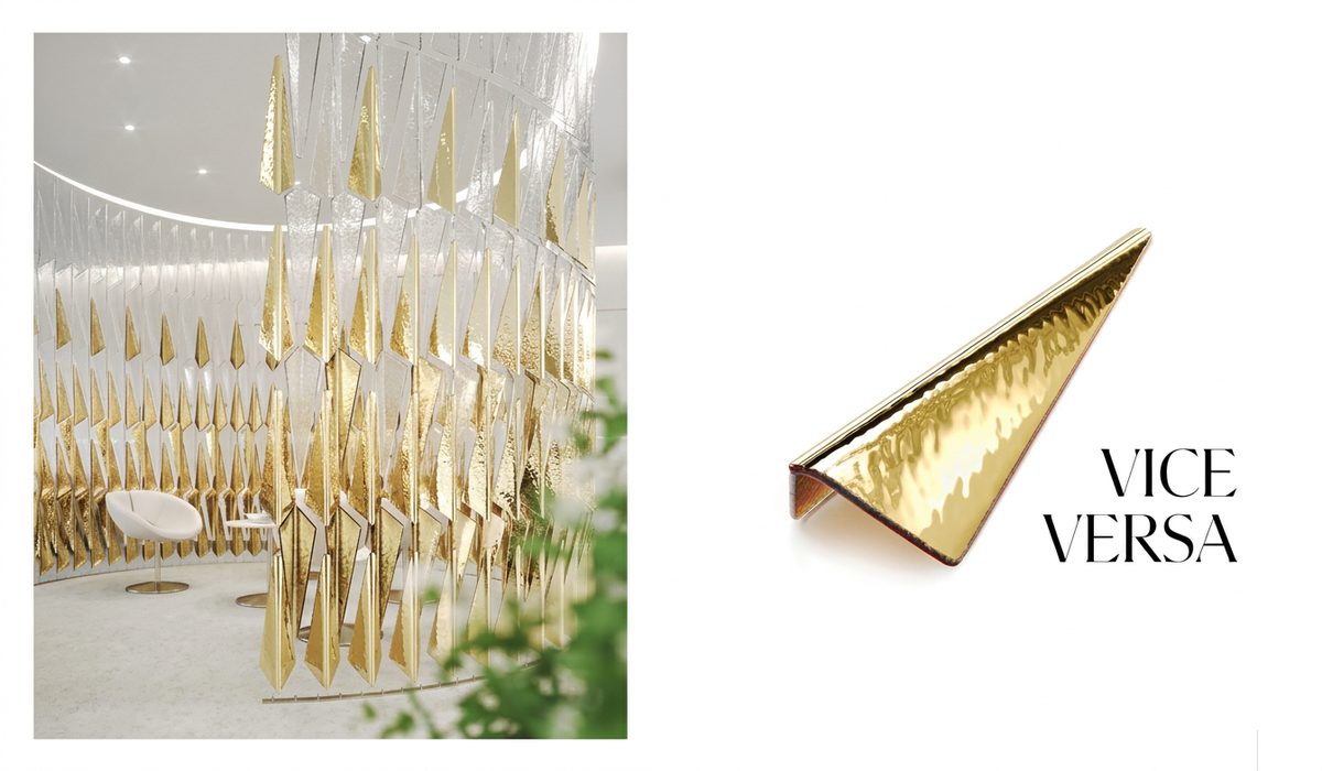 VICE VERSA Faceted Crystal Panel Suspension Collection - lifestyle and hero