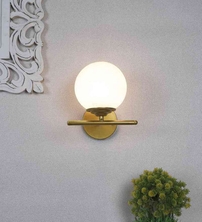 Sparlix Gold Iron Wall Light  | E27 holder | Included Bulb | Eliante by Jainsons Lights