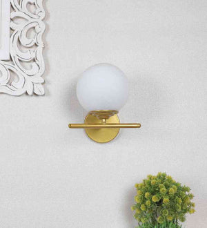 Sparlix Gold Iron Wall Light  | E27 holder | Included Bulb | Eliante by Jainsons Lights