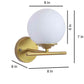Sparlix Gold Iron Wall Light  | E27 holder | Included Bulb | Eliante by Jainsons Lights