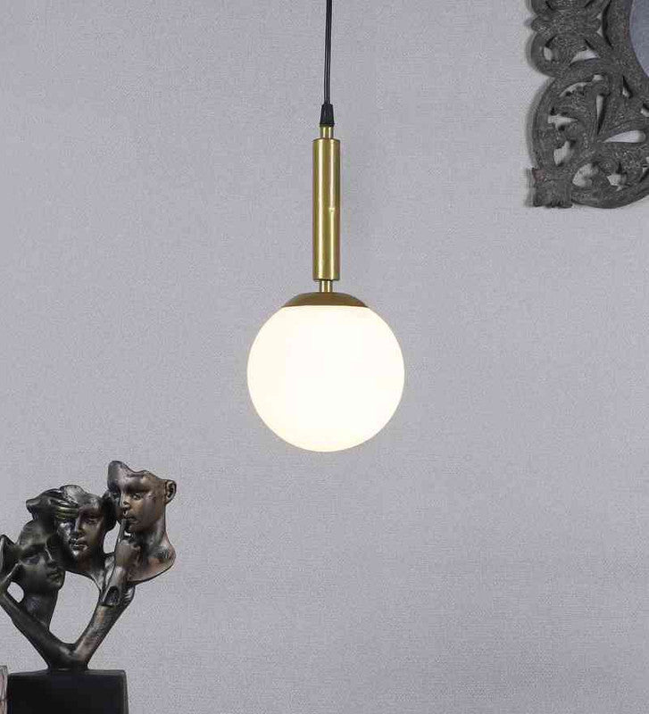 Beamlix Gold Iron Hanging Light  | E27 holder | Included Bulb | Eliante by Jainsons Lights