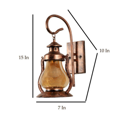 Copper Metal Wall Light - WL-0098-1W - Included Bulb