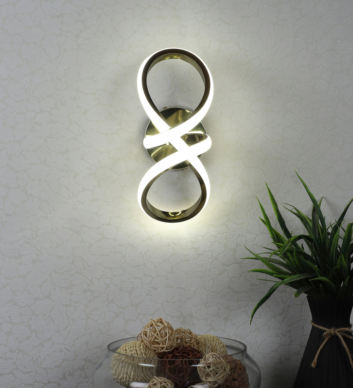 Wall Light Inbuilt Led Light Eliante by Jainsons Lights-Led Wall Lights-WL-187-3 IN 1-Inbuilt LED