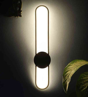 Glimora Black Iron Wall Light  | Inbuilt LED | Included Bulb | Eliante by Jainsons Lights