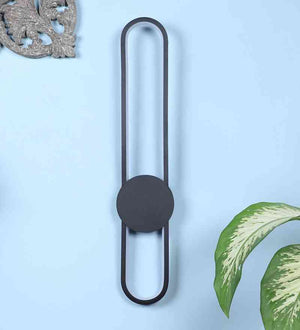 Glimora Black Iron Wall Light  | Inbuilt LED | Included Bulb | Eliante by Jainsons Lights