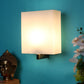 JS-VP S-516-1W Modern Wall Lights 1xE27 Mild Steel & Glass Material Satin Nickel & White Finish