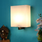 JS-VP S-516-1W Modern Wall Lights 1xE27 Mild Steel & Glass Material Satin Nickel & White Finish