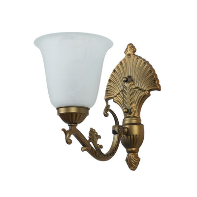 JS-VP S-441-1W Modern Wall Lights 1xE27 Aluminium Die Cast & Glass Material Antique Gold & White Finish