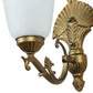 JS-VP S-441-1W Modern Wall Lights 1xE27 Aluminium Die Cast & Glass Material Antique Gold & White Finish