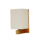 JS-VP S-432-1W Modern Wall Lights 1xE27 Mild Steel & 0.6 kg Material Antique Gold & White Finish