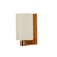 JS-VP S-430-1W Modern Wall Lights 1xE27 Mild Steel & Glass Material Antique Gold & White Finish