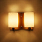 JS-VP S-430-2W Modern Wall Lights 2xE27 Mild Steel & Glass Material Antique Gold & White Finish