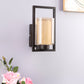 JS-VP S-403-1W Modern Wall Lights 1xE27 Mild Steel & Glass Material Brown & Champaign Finish