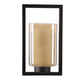 JS-VP S-403-1W Modern Wall Lights 1xE27 Mild Steel & Glass Material Brown & Champaign Finish