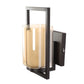 JS-VP S-403-1W Modern Wall Lights 1xE27 Mild Steel & Glass Material Brown & Champaign Finish