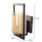 JS-VP S-403-1W Modern Wall Lights 1xE27 Mild Steel & Glass Material Brown & Champaign Finish