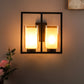 JS-VP S-403-2W Modern Wall Lights 2xE27 Mild Steel & Glass Material Brown & Champaign Finish