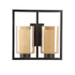 JS-VP S-403-2W Modern Wall Lights 2xE27 Mild Steel & Glass Material Brown & Champaign Finish