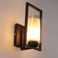 JS-VP S-402-1W Modern Wall Lights 1xE27 Mild Steel & Glass Material Brown & Champaign Finish