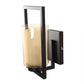 JS-VP S-402-1W Modern Wall Lights 1xE27 Mild Steel & Glass Material Brown & Champaign Finish