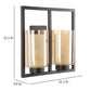 JS-VP S-402-2W Modern Wall Lights 2xE27 Mild Steel & Glass Material Brown & Champaign Finish